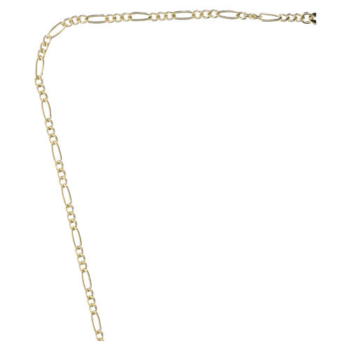 Catena figaro oro 18 kt alternata 50 cm 2 gr 4