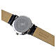 Orologio vera pelle marrone medaglia San Benedetto argento 925 dorato s4
