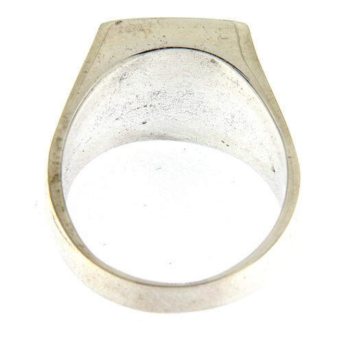 HOLYART Collection Unisex Ring aus Silber 925 mit heiligem Herz 7