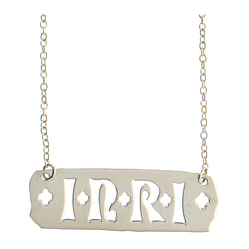 INRI necklace unisex, 925 silver, HOLYART collection 1