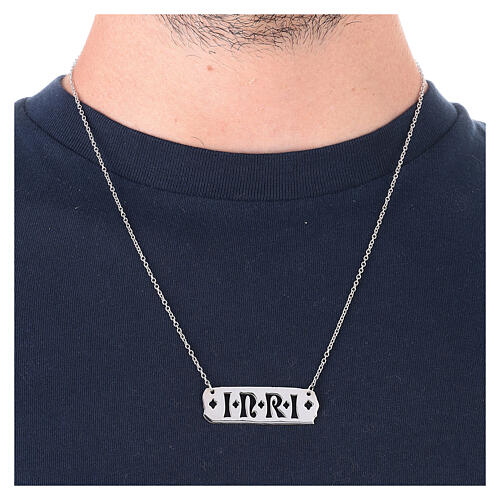 INRI necklace unisex, 925 silver, HOLYART collection 2