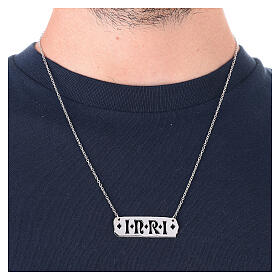 Collar INRI cadena unisex de plata 925 HOLYART Collection