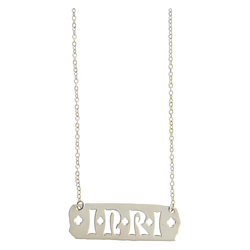 INRI necklace unisex, 925 silver chain HOLYART Collection 1