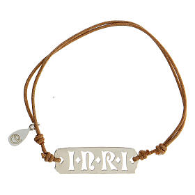 INRI unisex bracelet in 925 silver cord HOLYART Collection