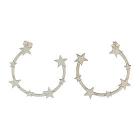 925 silver star half hoop earrings HOLYART