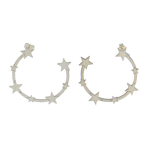 925 silver star half hoop earrings HOLYART 1