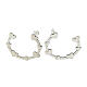 Semicircular earrings with hearts, 925 silver, HOLYART collection s3