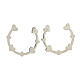 Orecchini pendenti argento 925 cerchio cuori HOLYART s5