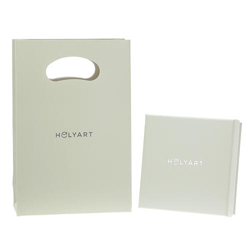Orecchini argento 925 cerchio decoro ulivo HOLYART 6