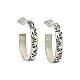 Orecchini argento 925 cerchio decoro ulivo HOLYART s3