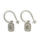 925 silver half hoop earrings with olive decoration HOLYART s1