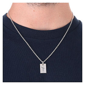 Jesus necklace for men, 925 silver, HOLYART collection