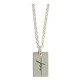 Jesus necklace for men, 925 silver, HOLYART collection