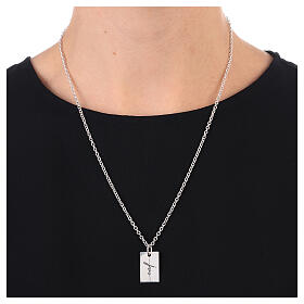 Jesus necklace for men, 925 silver, HOLYART collection