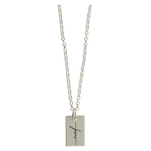 Jesus necklace for men, 925 silver, HOLYART collection 1