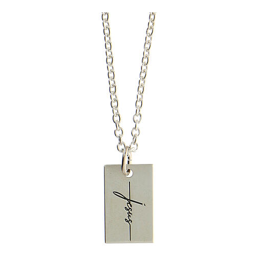 Jesus necklace for men, 925 silver, HOLYART collection 1