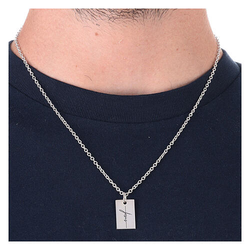 Jesus necklace for men, 925 silver, HOLYART collection 3