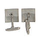 Gemelli argento 925 Alfa Omega quadrati HOLYART s6