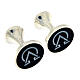 Gemelli argento 925 Alfa Omega rotondi HOLYART Collection s3