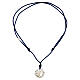 "Think" Halskette aus Silber 925 mit Kordel, HOLYART Collection s2