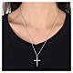 Necklace, cubed cross, 925 silver, HOLYART collection, unisex s2