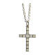 Necklace, cubed cross, 925 silver, HOLYART collection, unisex s5