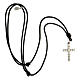 Rope necklace, 925 silver cubed cross HOLYART,unisex s4