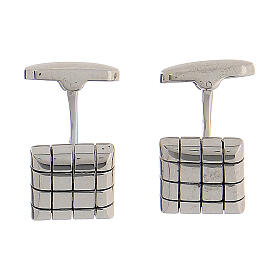 Cufflinks, 925 silver, small squares, HOLYART collection
