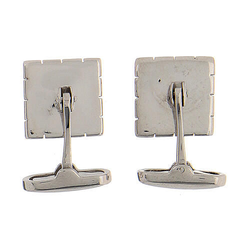 Cufflinks, 925 silver, small squares, HOLYART collection 5
