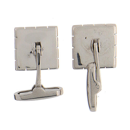 Cufflinks, 925 silver, small squares, HOLYART collection 6