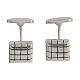 Cufflinks, 925 silver, small squares, HOLYART collection s1