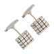 Cufflinks, 925 silver, small squares, HOLYART collection s3