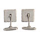 Cufflinks, 925 silver, small squares, HOLYART collection s5