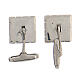 Cufflinks, 925 silver, small squares, HOLYART collection s6