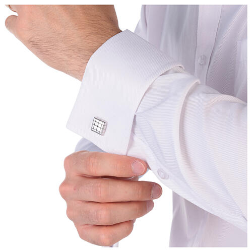 925 silver cufflinks squares HOLYART Collection  2
