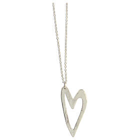 Necklace with heart-shaped pendant, 925 silver, HOLYART