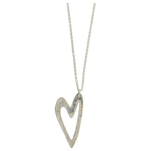 Necklace with heart-shaped pendant, 925 silver, HOLYART 3