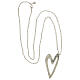 Necklace with heart-shaped pendant, 925 silver, HOLYART s5