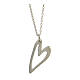 Necklace, heart-shaped pendant, 925 silver, HOLYART collection s1
