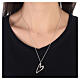 Necklace, heart-shaped pendant, 925 silver, HOLYART collection s2