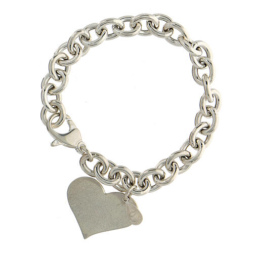 Red heart bracelet 925 silver HOLYART Collection 3