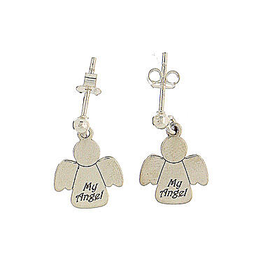 Stud earrings, My Angel, 925 silver, HOLYART collection 1