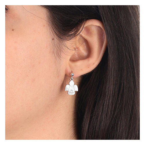 Boucles d'oreilles My Angel argent 925 Collection HOLYART 2