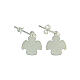 Angel-shaped earrings, 925 silver, HOLYART collection s3