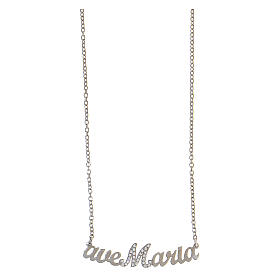 Collier Ave Maria argent 925 strass Collection HOLYART
