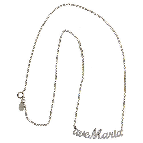 Collana Ave Maria argento 925 strass HOLYART Collection 5