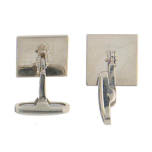 925 silver Jesus square cufflinks HOLYART Collection 6