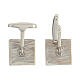 925 silver cufflinks wheat spike black square HOLYART Collection s6