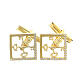 Cuff links with Vatican keys, gold plated 925 silver s1