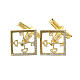 Cuff links with Vatican keys, gold plated 925 silver s3